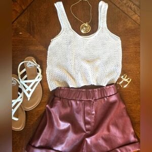 BP. Elegant Cream Crochet Women's Top.Size S